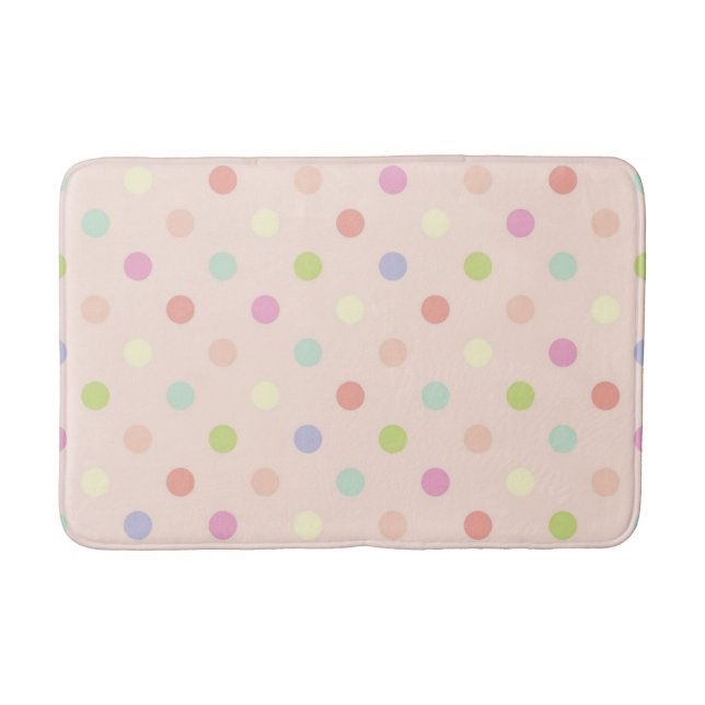 Polka dot mönster badrumsmatta (Framsidan)