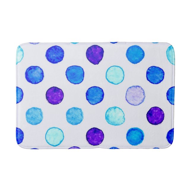 Polka dot mönster badrumsmatta (Framsidan)