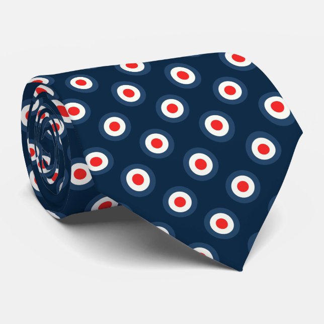 Polka Dot Mönster - Blue Red White Slips (Rullad)