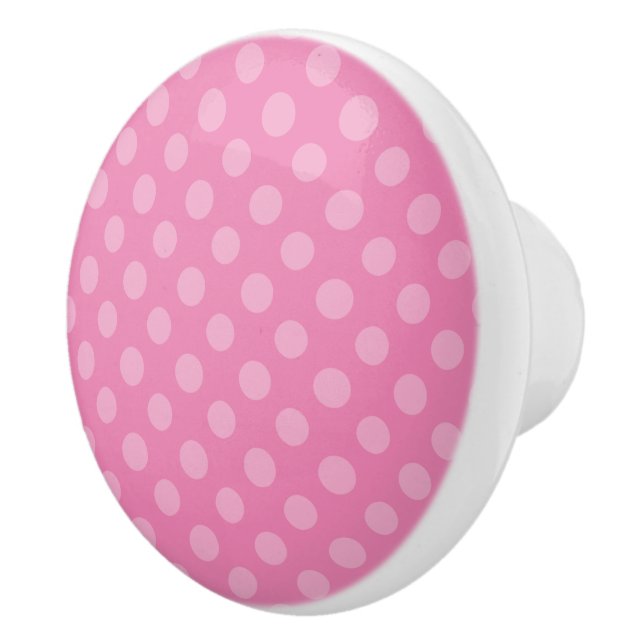 Polka Dot Mönster Draw Knobs Changable Färg! Knopp (Höger)