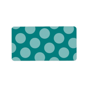 Polka Dot Mönster-etikett Adressetikett