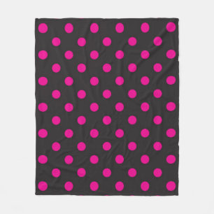 Polka dot mönster fleecefilt