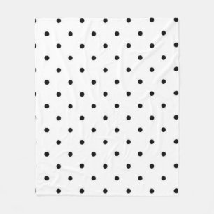 Polka dot mönster fleecefilt