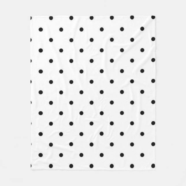 Polka dot mönster fleecefilt (Framsidan)