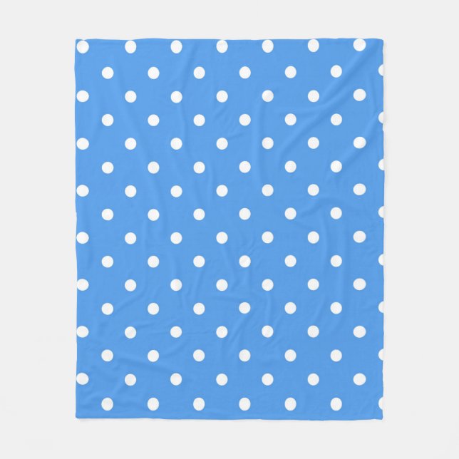 Polka dot mönster fleecefilt (Framsidan)