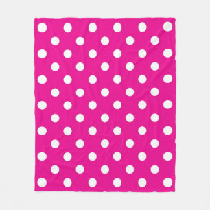 Polka dot mönster fleecefilt