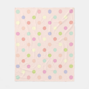 Polka dot mönster fleecefilt