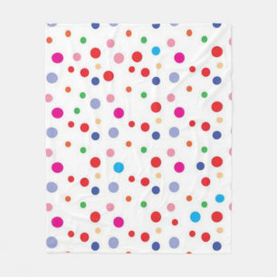 Polka dot mönster fleecefilt
