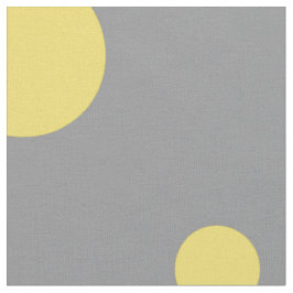 Polka Dot Mönster Gult Grått Tyg