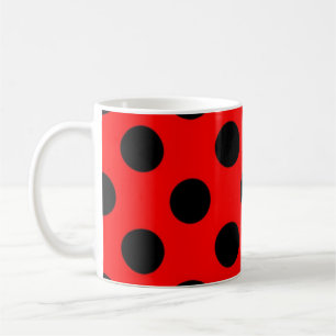 Polka dot mönster kaffemugg