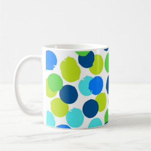 Polka dot mönster kaffemugg