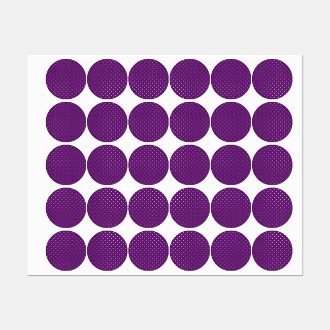 Polka dot mönster klistermärke (Ark)