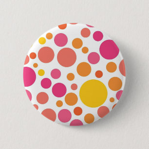 Polka dot mönster knapp