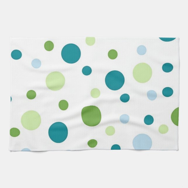 Polka dot mönster kökshandduk (Horisontell)