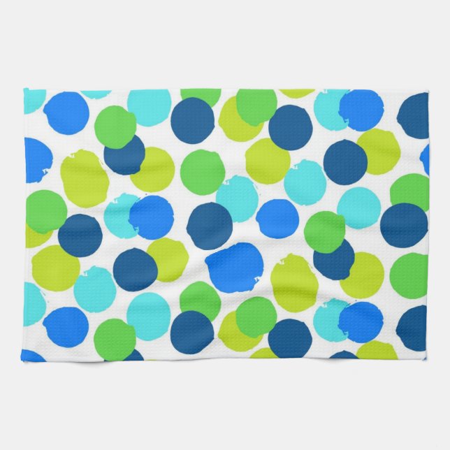 Polka dot mönster kökshandduk (Horisontell)