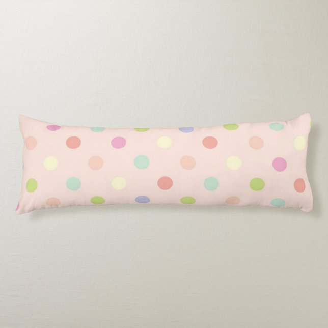 Polka dot mönster kroppskudde (Framsidan)