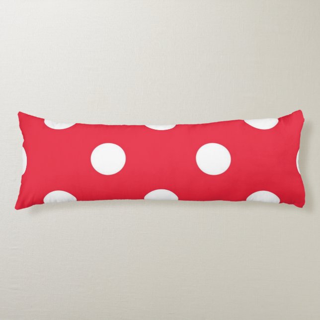 Polka dot mönster kroppskudde (Framsidan)