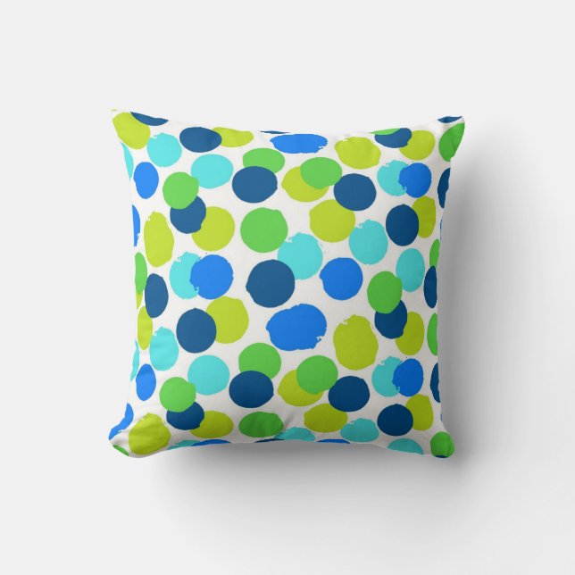 Polka dot mönster kudde (Framsida)
