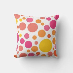 Polka dot mönster kudde