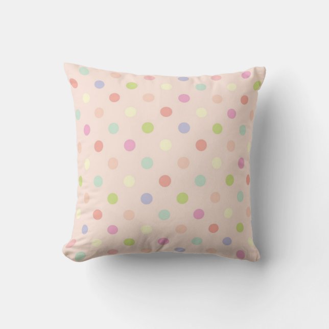 Polka dot mönster kudde (Framsida)