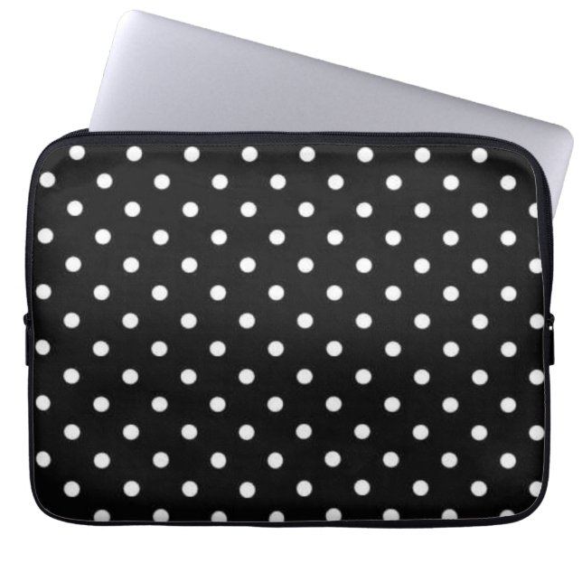 Polka dot mönster laptop fodral (Framsidan)