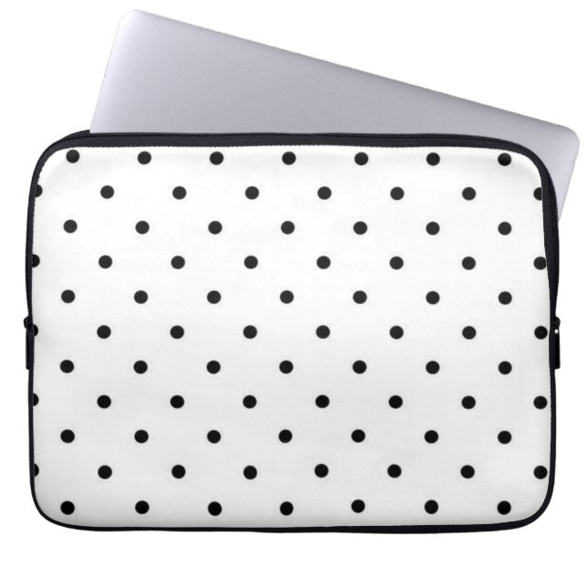 Polka dot mönster laptop fodral (Framsidan)