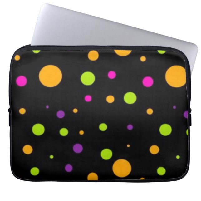 Polka dot mönster laptop fodral (Framsidan)