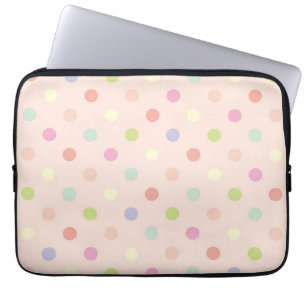 Polka dot mönster laptop fodral