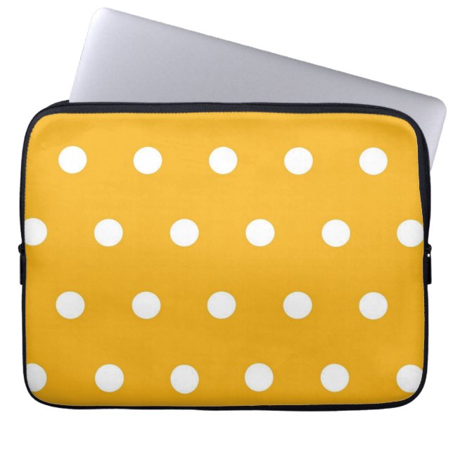 Polka dot mönster laptop fodral (Framsidan)