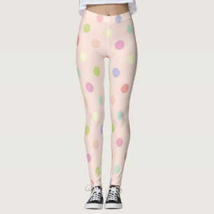 Polka dot mönster leggings