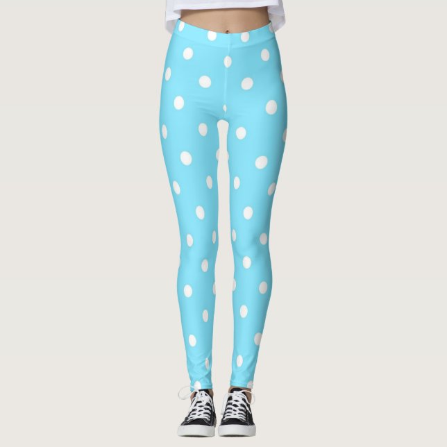 Polka dot mönster leggings (Framsida)
