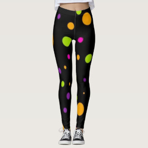 Polka dot mönster leggings