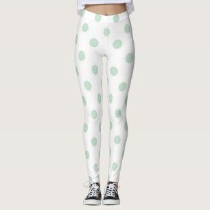 Polka dot mönster leggings