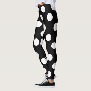 "Polka Dot" Mönster Leggings