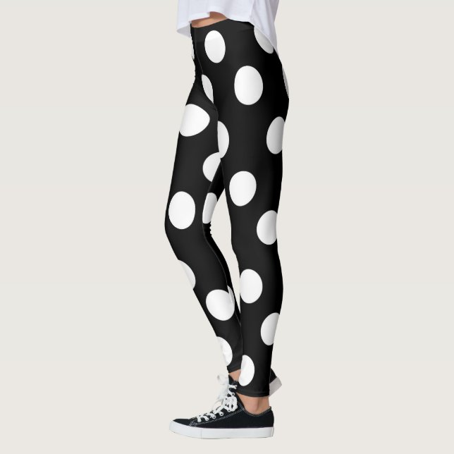 "Polka Dot" Mönster Leggings  (Vänster)