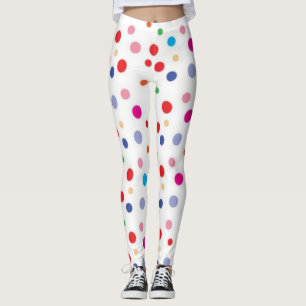 Polka dot mönster leggings