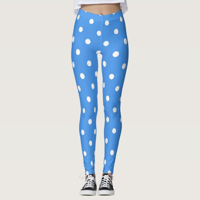 Polka dot mönster leggings (Framsida)