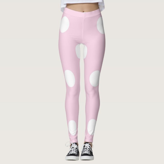 Polka dot mönster leggings (Framsida)