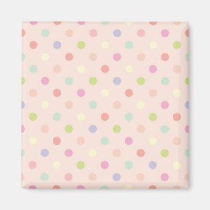 Polka dot mönster magnet