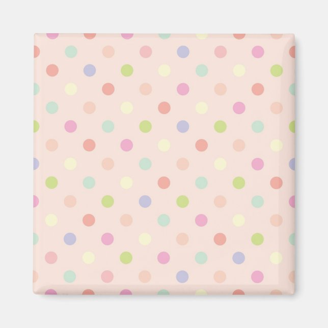 Polka dot mönster magnet (Framsidan)