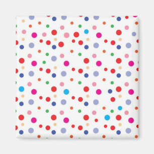 Polka dot mönster magnet
