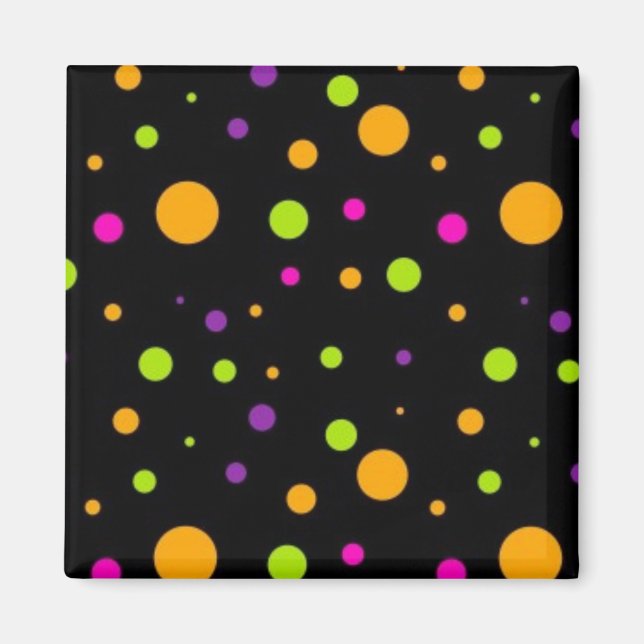 Polka dot mönster magnet (Framsidan)