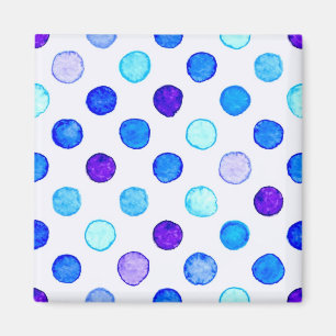 Polka dot mönster magnet