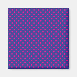 Polka dot mönster magnet