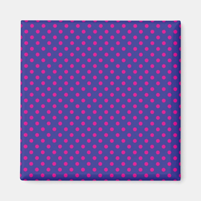 Polka dot mönster magnet (Framsidan)