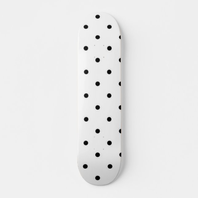 Polka dot mönster mini skateboard bräda 18,5 cm (Framsida)