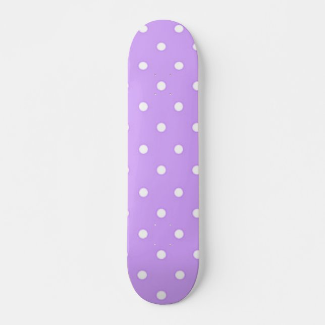 Polka dot mönster mini skateboard bräda 18,5 cm (Framsida)