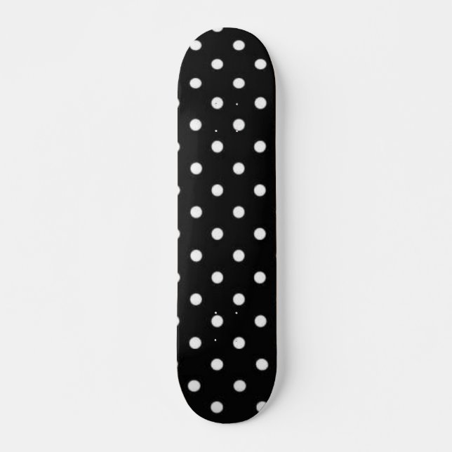 Polka dot mönster mini skateboard bräda 18,5 cm (Framsida)