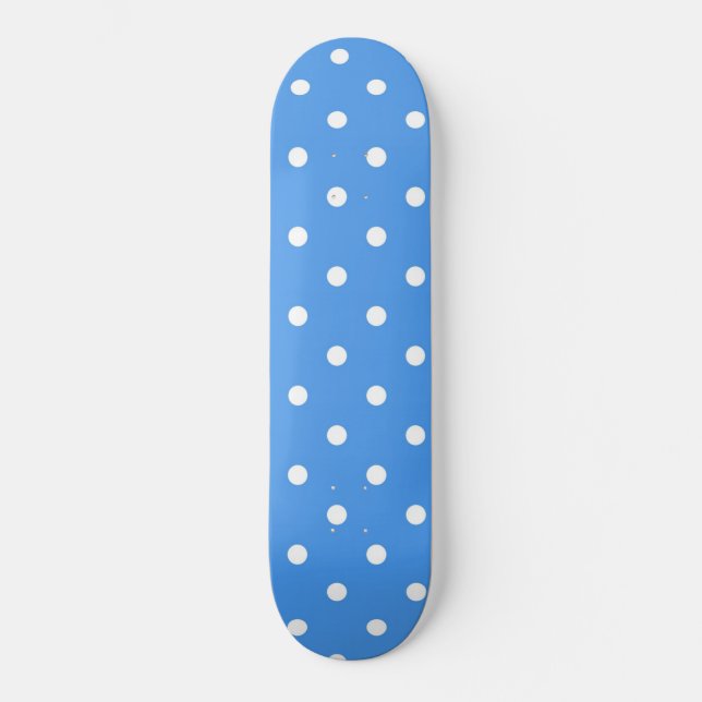 Polka dot mönster mini skateboard bräda 18,5 cm (Framsida)