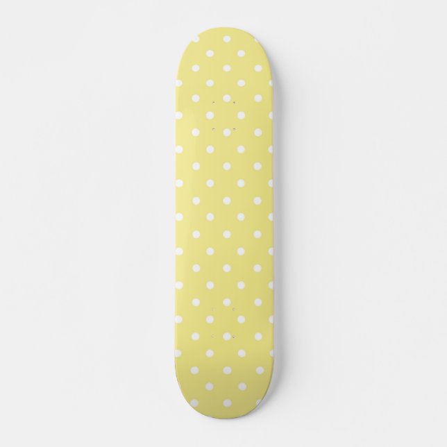 Polka dot mönster mini skateboard bräda 18,5 cm (Framsida)